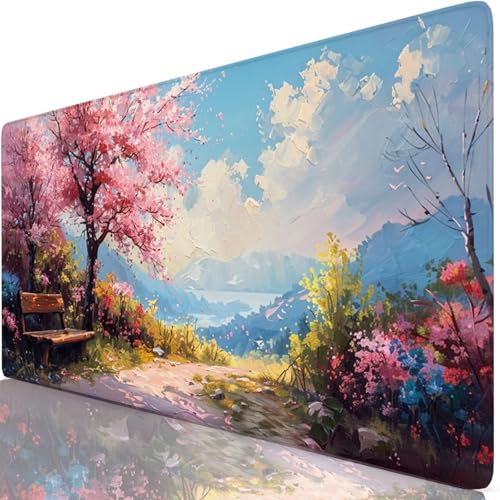 Gaming Mauspad Rosa Mauspad XXL 1600x800x3mm Mousepad Der Trail Schreibtischunterlage Verbessert Präzision und Geschwindigkeit mit Anti Rutsch Basis, Wasserdicht Desk Mat für Tastatur und Maus Z6-37 Gaming Mauspad Rosa Mauspad XXL 1600x800x3mm Mousepad Der Trail Schreibtischunterlage Verbessert Präzision und Geschwindigkeit mit Anti Rutsch Basis, Wasserdicht Desk Mat für Tastatur und Maus Z6-37 von Zaafeen