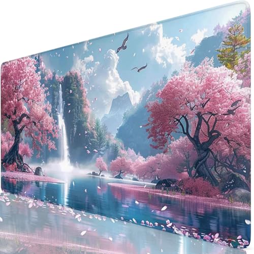 Gaming Mauspad Rosa Mauspad XXL 1600x800x3mm Mousepad Japan Schreibtischunterlage Verbessert Präzision und Geschwindigkeit mit Anti Rutsch Basis, Wasserdicht Desk Mat für Office, Tastatur Maus Z6-13 Gaming Mauspad Rosa Mauspad XXL 1600x800x3mm Mousepad Japan Schreibtischunterlage Verbessert Präzision und Geschwindigkeit mit Anti Rutsch Basis, Wasserdicht Desk Mat für Office, Tastatur Maus Z6-13 von Zaafeen