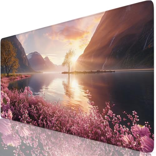 Gaming Mauspad Rosa Mauspad XXL 1600x800x3mm Mousepad Meer Schreibtischunterlage Verbessert Präzision und Geschwindigkeit mit Anti Rutsch Basis, Wasserdicht Desk Mat für Office,Tastatur und Maus Z6-52 Gaming Mauspad Rosa Mauspad XXL 1600x800x3mm Mousepad Meer Schreibtischunterlage Verbessert Präzision und Geschwindigkeit mit Anti Rutsch Basis, Wasserdicht Desk Mat für Office,Tastatur und Maus Z6-52 von Zaafeen