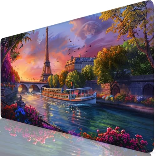 Gaming Mauspad Rosa Mauspad XXL 1600x800x3mm Mousepad Paris Schreibtischunterlage Verbessert Präzision und Geschwindigkeit mit Anti Rutsch Basis, Wasserdicht Desk Mat für Office, Tastatur Maus Z6-40 Gaming Mauspad Rosa Mauspad XXL 1600x800x3mm Mousepad Paris Schreibtischunterlage Verbessert Präzision und Geschwindigkeit mit Anti Rutsch Basis, Wasserdicht Desk Mat für Office, Tastatur Maus Z6-40 von Zaafeen