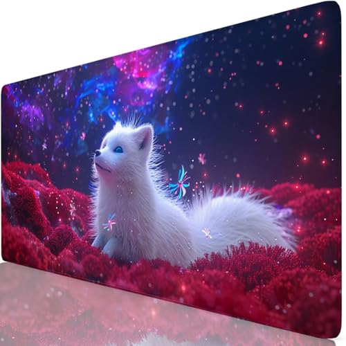 Gaming Mauspad Rot Mauspad XXL 1600x800x3mm Mousepad Katze Schreibtischunterlage Verbessert Präzision und Geschwindigkeit mit Anti Rutsch Basis, Wasserdicht Desk Mat für Office,Tastatur und Maus Z6-61 Gaming Mauspad Rot Mauspad XXL 1600x800x3mm Mousepad Katze Schreibtischunterlage Verbessert Präzision und Geschwindigkeit mit Anti Rutsch Basis, Wasserdicht Desk Mat für Office,Tastatur und Maus Z6-61 von Zaafeen