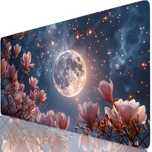 Gaming Mauspad Schwarz Mauspad XXL 1600x800x3mm Mousepad Mond Schreibtischunterlage Verbessert Präzision und Geschwindigkeit mit Anti Rutsch Basis, Wasserdicht Desk Mat für Office, Tastatur Maus Z6-7 Gaming Mauspad Schwarz Mauspad XXL 1600x800x3mm Mousepad Mond Schreibtischunterlage Verbessert Präzision und Geschwindigkeit mit Anti Rutsch Basis, Wasserdicht Desk Mat für Office, Tastatur Maus Z6-7 von Zaafeen