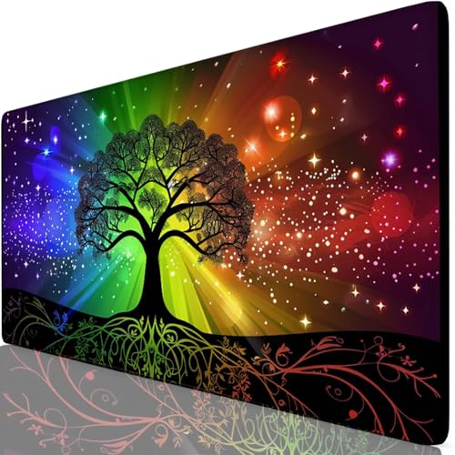 Gaming Mauspad Schwarz Mauspad XXL 900x400x3mm Mousepad Baum Schreibtischunterlage Verbessert Präzision und Geschwindigkeit mit Anti Rutsch Basis, Wasserdicht Desk Mat für Office, Tastatur Maus Z6-28 Gaming Mauspad Schwarz Mauspad XXL 900x400x3mm Mousepad Baum Schreibtischunterlage Verbessert Präzision und Geschwindigkeit mit Anti Rutsch Basis, Wasserdicht Desk Mat für Office, Tastatur Maus Z6-28 von Zaafeen