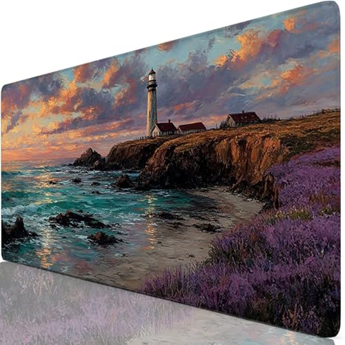 Lila Gaming Mauspad XXL 1600x800x3mm Schreibtischunterlage Groß Wasserdicht rutschfeste Leuchtturm Mousepad Verbessert Präzision und Geschwindigkeit, Mouse Pad Für Office, Tastatur und Maus Z6-27 Lila Gaming Mauspad XXL 1600x800x3mm Schreibtischunterlage Groß Wasserdicht rutschfeste Leuchtturm Mousepad Verbessert Präzision und Geschwindigkeit, Mouse Pad Für Office, Tastatur und Maus Z6-27 von Zaafeen
