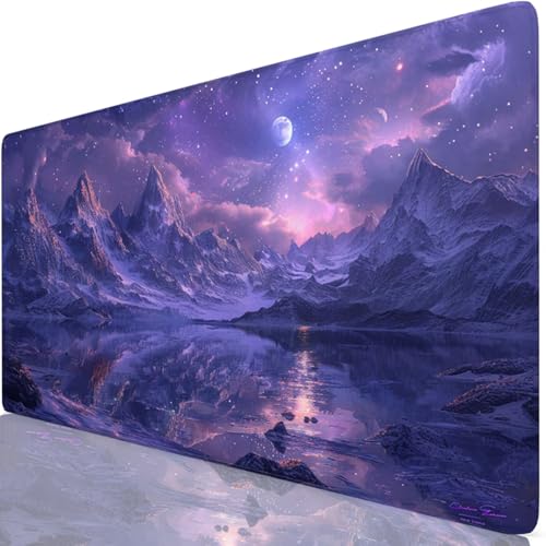 Lila Gaming Mauspad XXL 1600x800x3mm Schreibtischunterlage Groß Wasserdicht rutschfeste Sternenhimmel Mousepad Verbessert Präzision und Geschwindigkeit, Mouse Pad Für Office, Tastatur und Maus Z6-18 Lila Gaming Mauspad XXL 1600x800x3mm Schreibtischunterlage Groß Wasserdicht rutschfeste Sternenhimmel Mousepad Verbessert Präzision und Geschwindigkeit, Mouse Pad Für Office, Tastatur und Maus Z6-18 von Zaafeen