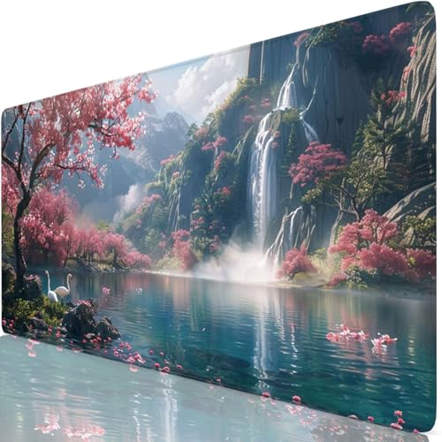 Mauspad 700x300mm Blau Mauspad Groß Schreibtischunterlage Fallen Mousepad XXL 70x30cm mit Nicht rutschender Unterlage, Vernähte Kanten WassXerdicht Maus Pad für PC, MacBook, Office Geschenke Z6-17 Mauspad 700x300mm Blau Mauspad Groß Schreibtischunterlage Fallen Mousepad XXL 70x30cm mit Nicht rutschender Unterlage, Vernähte Kanten WassXerdicht Maus Pad für PC, MacBook, Office Geschenke Z6-17 von Zaafeen