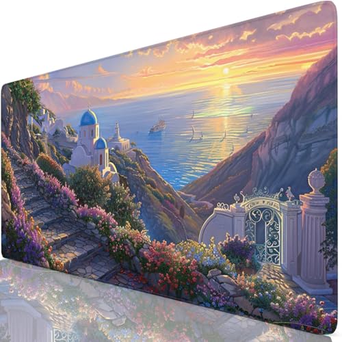 Mauspad 800x400mm Lila Mauspad Groß Schreibtischunterlage Schloss Mousepad XXL 80x40cm mit Nicht rutschender Unterlage, Vernähte Kanten WassXerdicht Maus Pad für PC, MacBook, Office Geschenke Z6-41 Mauspad 800x400mm Lila Mauspad Groß Schreibtischunterlage Schloss Mousepad XXL 80x40cm mit Nicht rutschender Unterlage, Vernähte Kanten WassXerdicht Maus Pad für PC, MacBook, Office Geschenke Z6-41 von Zaafeen