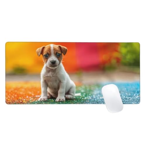 Mauspad XXL 900x400mm, Hund Mousepad Farbe Gaming Mauspad Groß, Vernähte Kanten, Wasserdichtt Rutschfeste Gummibasis, Erweiterter Schreibtisch Schutz,Gaming Zubehör für Maus Tastatur,Home Decor Z2-639 Mauspad XXL 900x400mm, Hund Mousepad Farbe Gaming Mauspad Groß, Vernähte Kanten, Wasserdichtt Rutschfeste Gummibasis, Erweiterter Schreibtisch Schutz,Gaming Zubehör für Maus Tastatur,Home Decor Z2-639 von Zaafeen