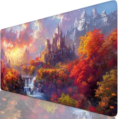 Rosa Gaming Mauspad XXL 1600x800x3mm Schreibtischunterlage Groß Wasserdicht Schloss Mousepad Verbessert Präzision und Geschwindigkeit, Anti Rutsch Basis Mouse Pad Für Office, Tastatur und Maus Z6-33 Rosa Gaming Mauspad XXL 1600x800x3mm Schreibtischunterlage Groß Wasserdicht Schloss Mousepad Verbessert Präzision und Geschwindigkeit, Anti Rutsch Basis Mouse Pad Für Office, Tastatur und Maus Z6-33 von Zaafeen