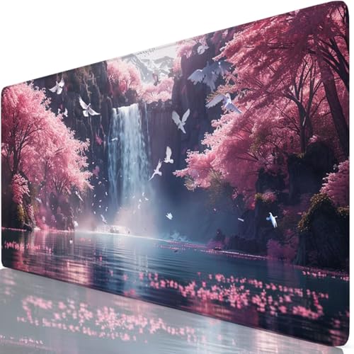Rosa Gaming Mauspad XXL 1600x800x3mm Schreibtischunterlage Groß Wasserdicht Vogel Mousepad Verbessert Präzision und Geschwindigkeit, Anti Rutsch Basis Mouse Pad Für Office, Tastatur und Maus Z6-60 Rosa Gaming Mauspad XXL 1600x800x3mm Schreibtischunterlage Groß Wasserdicht Vogel Mousepad Verbessert Präzision und Geschwindigkeit, Anti Rutsch Basis Mouse Pad Für Office, Tastatur und Maus Z6-60 von Zaafeen