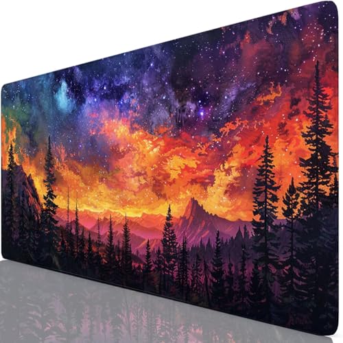 Schwarz Gaming Mauspad XXL 1600x800x3mm Schreibtischunterlage Groß Wasserdicht Himmel Mousepad Verbessert Präzision und Geschwindigkeit, Anti Rutsch Basis Mouse Pad Für Office, Tastatur und Maus Z6-75 Schwarz Gaming Mauspad XXL 1600x800x3mm Schreibtischunterlage Groß Wasserdicht Himmel Mousepad Verbessert Präzision und Geschwindigkeit, Anti Rutsch Basis Mouse Pad Für Office, Tastatur und Maus Z6-75 von Zaafeen