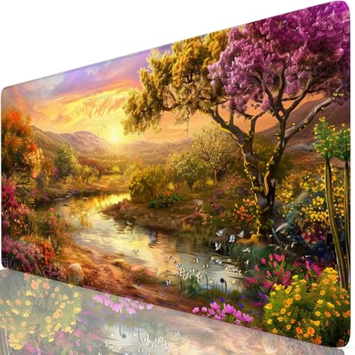 Sommer Gaming Mauspad XXL 1600x800x3mm Schreibtischunterlage Groß Wasserdicht rutschfeste Landschaft Mousepad Verbessert Präzision und Geschwindigkeit, Mouse Pad Für Office, Tastatur und Maus Z6-51 Sommer Gaming Mauspad XXL 1600x800x3mm Schreibtischunterlage Groß Wasserdicht rutschfeste Landschaft Mousepad Verbessert Präzision und Geschwindigkeit, Mouse Pad Für Office, Tastatur und Maus Z6-51 von Zaafeen