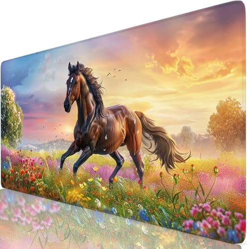 Tier Gaming Mauspad XXL 1600x800x3mm Schreibtischunterlage Groß Wasserdicht Pferd Mousepad Verbessert Präzision und Geschwindigkeit, Anti Rutsch Basis Mouse Pad Für Office, Tastatur und Maus Z6-78 Tier Gaming Mauspad XXL 1600x800x3mm Schreibtischunterlage Groß Wasserdicht Pferd Mousepad Verbessert Präzision und Geschwindigkeit, Anti Rutsch Basis Mouse Pad Für Office, Tastatur und Maus Z6-78 von Zaafeen