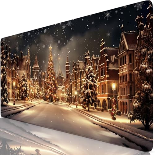 Winter Gaming Mauspad XXL 1600x800x3mm Schreibtischunterlage Groß Wasserdicht rutschfeste Weihnachten Mousepad Verbessert Präzision und Geschwindigkeit, Mouse Pad Für Office, Tastatur und Maus Z6-81 Winter Gaming Mauspad XXL 1600x800x3mm Schreibtischunterlage Groß Wasserdicht rutschfeste Weihnachten Mousepad Verbessert Präzision und Geschwindigkeit, Mouse Pad Für Office, Tastatur und Maus Z6-81 von Zaafeen