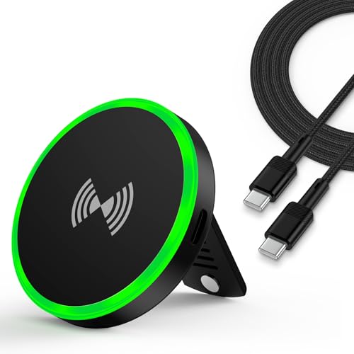 Mag-Safe Ladegerät Wireless Charger für iPhone:Magnet Ladestation Induktive kabellos Ladepad Kompatibel mit iPhone 16 15 14 13 12 Serie und AirPods 3 2,Apple Charger Stand mit 4ft Schnelles Kabel Mag-Safe Ladegerät Wireless Charger für iPhone:Magnet Ladestation Induktive kabellos Ladepad Kompatibel mit iPhone 16 15 14 13 12 Serie und AirPods 3 2,Apple Charger Stand mit 4ft Schnelles Kabel von Zacenei