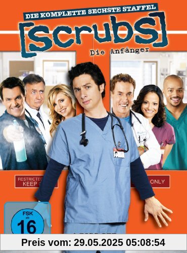 Scrubs: Die Anfänger - Die komplette sechste Staffel (4 DVDs) von Zach Braff