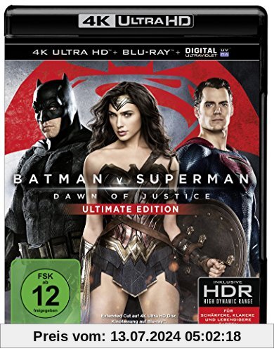 Batman v Superman: Dawn of Justice  (4K Ultra HD) [Blu-ray] von Zack Snyder