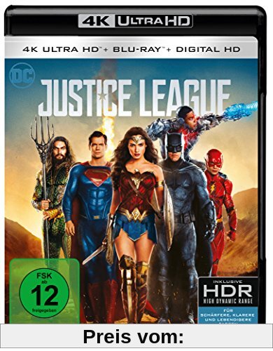 Justice League (4K Ultra HD + 2D Blu-ray) [Blu-ray] von Zack Snyder