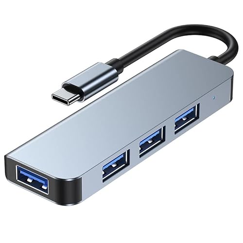 Zacoora USB C Hub 3.0 4 in 1 Mit 1 USB 3.0 Hafen und 3 USB 2.0 Hafen(2013T) von Zacoora