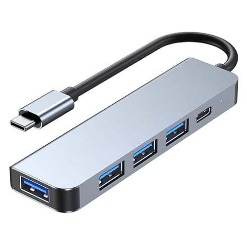 Zacoora USB C Hub mit DC 5W und 3 USB A Datenports (2301T) von Zacoora