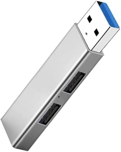 Zacoora USB Hub 3-Port USB 3.0 Hub (2 USB 2.0 zu USB 3.0), USB Dock, Datenhub, USB Splitter, USB Adapter, passend für PC und andere USB 3.0 kompatible Geräte (HUB-06) von Zacoora