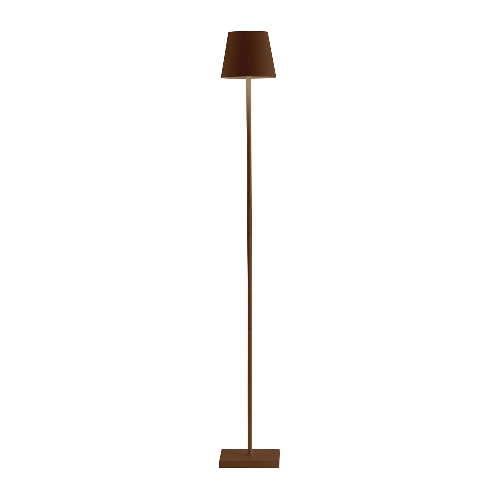 Zafferano Poldina L Akku-Stehlampe IP54 corten Zafferano Poldina L Akku-Stehlampe IP54 corten von Zafferano