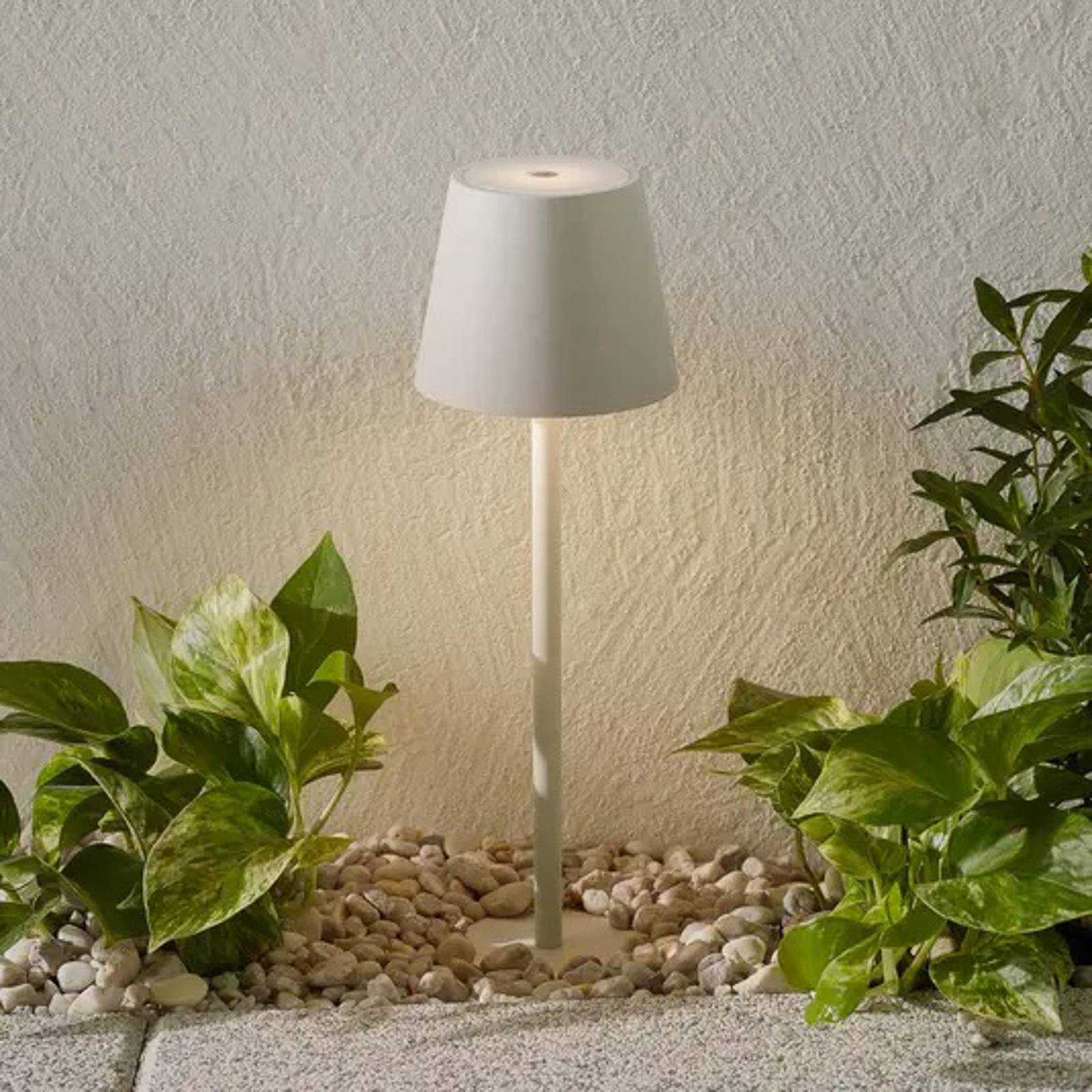 Zafferano Poldina LED-Erdspießlampe Akku, grau Zafferano Poldina LED-Erdspießlampe Akku, grau von Zafferano
