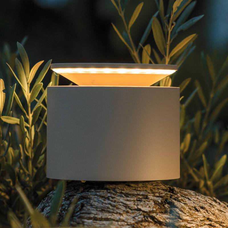 Zafferano Push-up Akku-Tischlampe IP54 sand von Zafferano