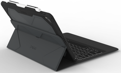 ZAGG Rugged Messenger - Tastatur und Foliohülle - hintergrundbeleuchtet - Bluetooth - Schweizer - für Apple 10.5 iPad Pro (B-Ware) von Zagg