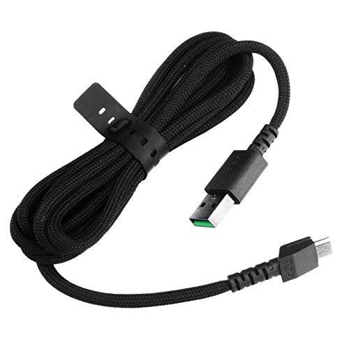 Zahara Geflochtenes Kabel Micro-USB-A auf Micro-USB Maus, Ersatz für Razer Super Mamba Cobra von Zahara