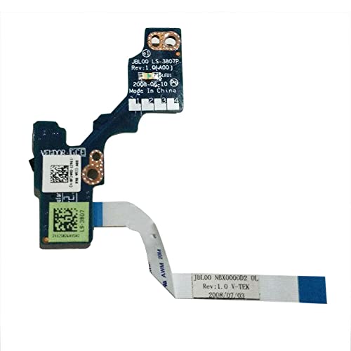 Zahara Netzschalter auf dem Kabel der Tastenkarte Ersatz für Dell Latitude E6400 E6410 LS-5471P A09B26 von Zahara