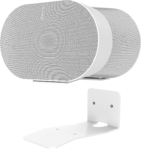 ZahoTse für Sonos Era 300 Halter Sonos Era 300 Wandhalterung Ständer Halterung Zubehör mit integriertem Kabelmanagement,Smart Home Lautsprecher Zubehör Rack (Weiß，S301) 1PCS von ZahoTse