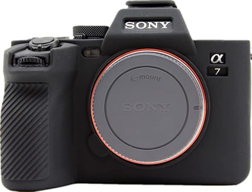 Zakao A7 IV Hülle, weiche Silikon-Tasche, leicht, dünn, Gummi, Schutzhülle für Digitalkamera, Sony Alpha A7 IV (schwarz) von Zakao