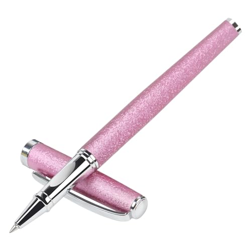 Zalantan tintenroller,luxuriöser rollerball pen,ausgefallene Stifte Kugelschreiber Glattes Schreibgefühl stilvolles Design müheloses Schreiben Geschenkbox mit 0,5 mm schwarzem Extra 2 Refill (PINK) von Zalantan