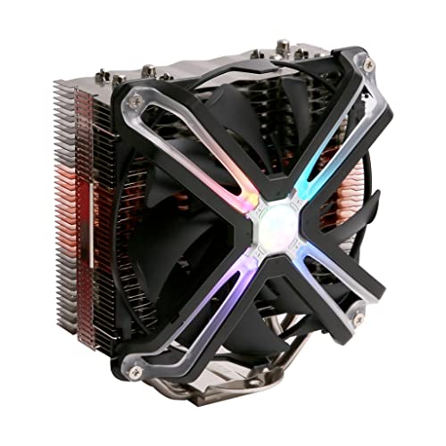 Zalman CNPS17X Hohe Leistung RGB CPU Kühler Tower für AMD und Intel, Schwarz von Zalman