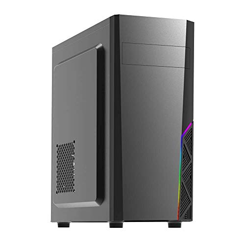 Zalman T8 PC Mid Tower Case, ATX RGB Gehäuse PC Gaming mit Lüfter, Schwarz von Zalman