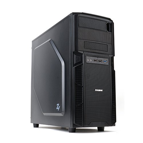 Zalman Z1 Midi-Tower PC-Gehäuse (ATX, 2X Externe 5,25, 4X 3,5 interne, USB 3.0, Keine Stromversorgung) von Zalman