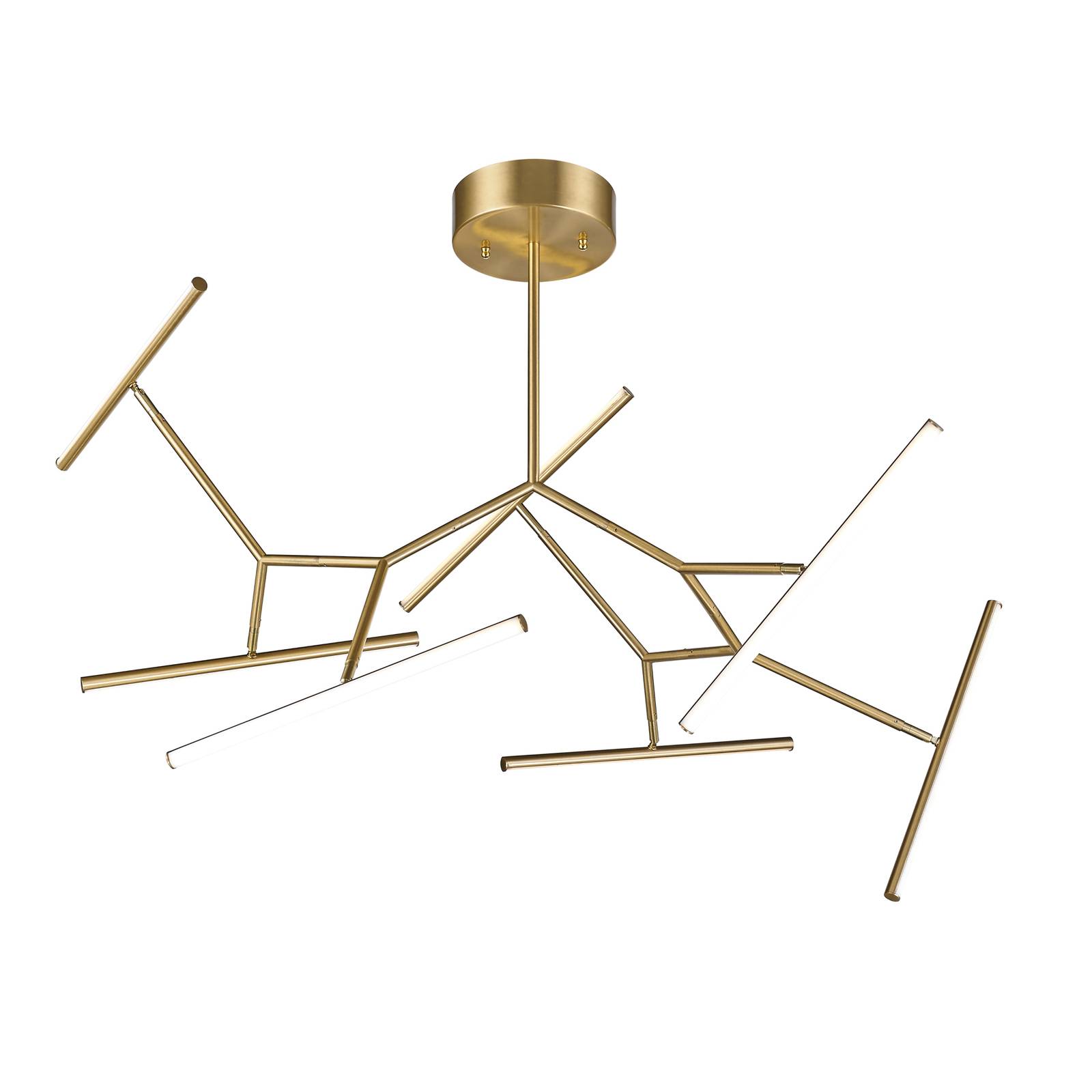 LED-Deckenleuchte 2073, 7-fl. 120 cm, gold LED-Deckenleuchte 2073, 7-fl. 120 cm, gold von Zambelis