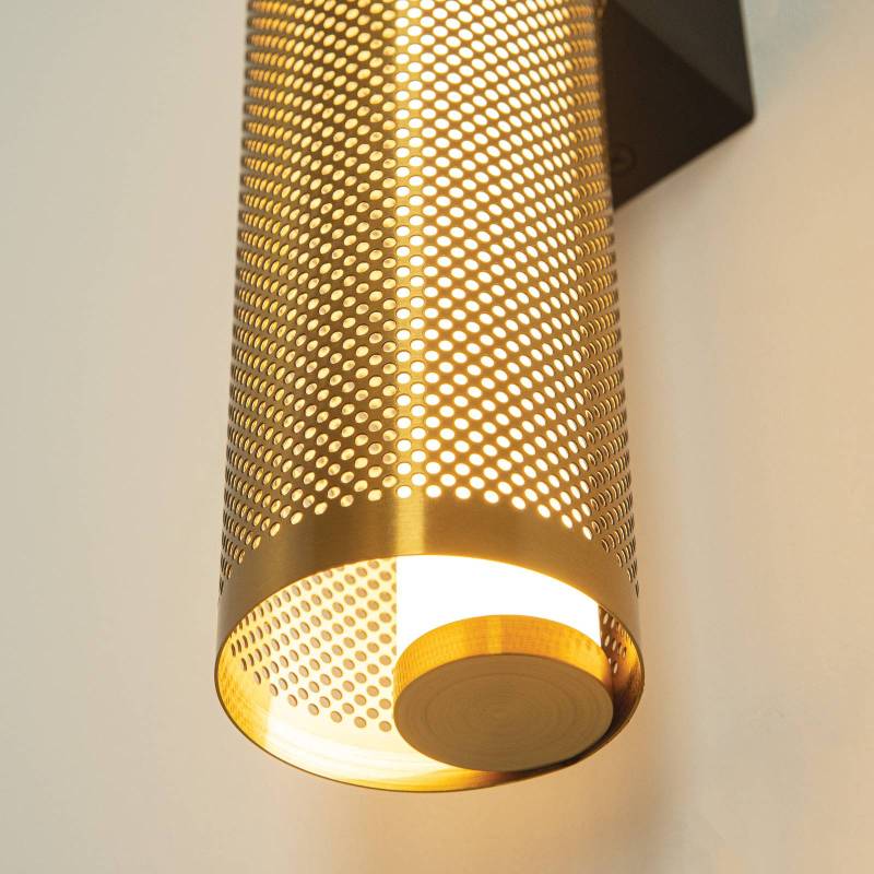 LED-Wandleuchte 23041, goldfarben, Edelstahl, 3.000 K von Zambelis