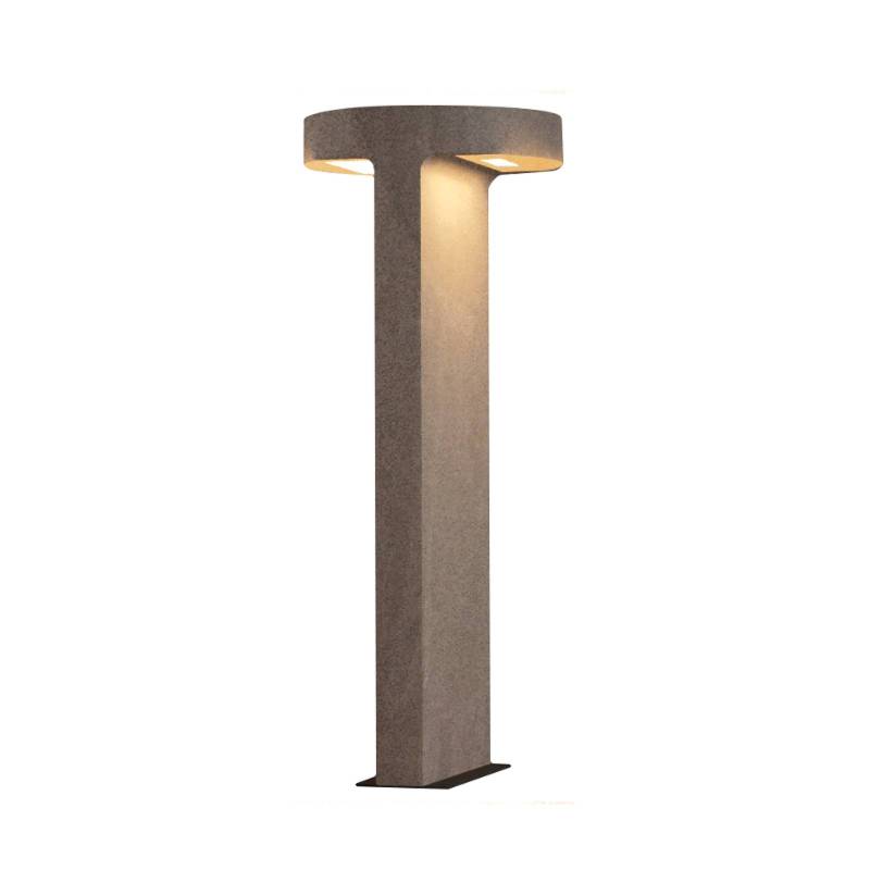LED-Wegeleuchte E384, 2-flammig, Beton, Höhe 70 cm von Zambelis