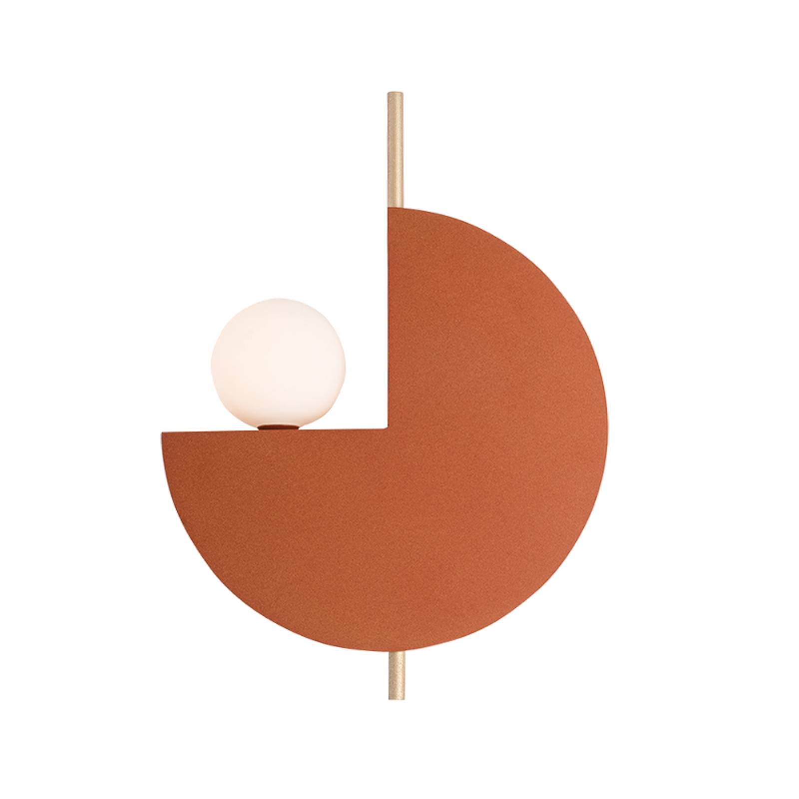 Wandleuchte 22204, terracotta, Metall, Opalglas, Ø 26 cm, G9 Wandleuchte 22204, terracotta, Metall, Opalglas, Ø 26 cm, G9 von Zambelis