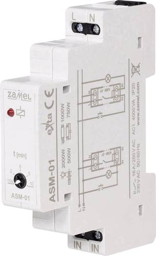 Zamel ASM-01 Treppenlichtzeitschalter Hutschiene 230V von Zamel