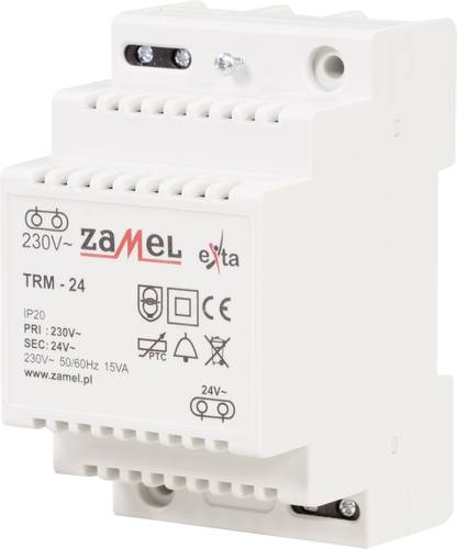 Zamel TRM-24 Klingel-Transformator 24 V/AC 0.63A von Zamel