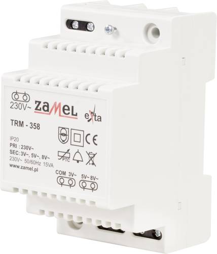 Zamel TRM-358 Klingel-Transformator 3 V/AC, 5 V/AC, 8 V/AC 5A von Zamel