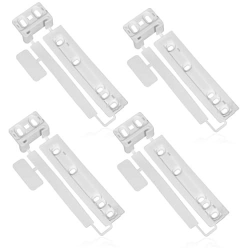 Zanussi Tür Für Kühlschrank Gefrierschrank Kunststoffhalterung Schieber Klammer Montage Set (Packung von 1, 2, 3, 4, 6 oder 8) - 4 Klammern von Zanussi