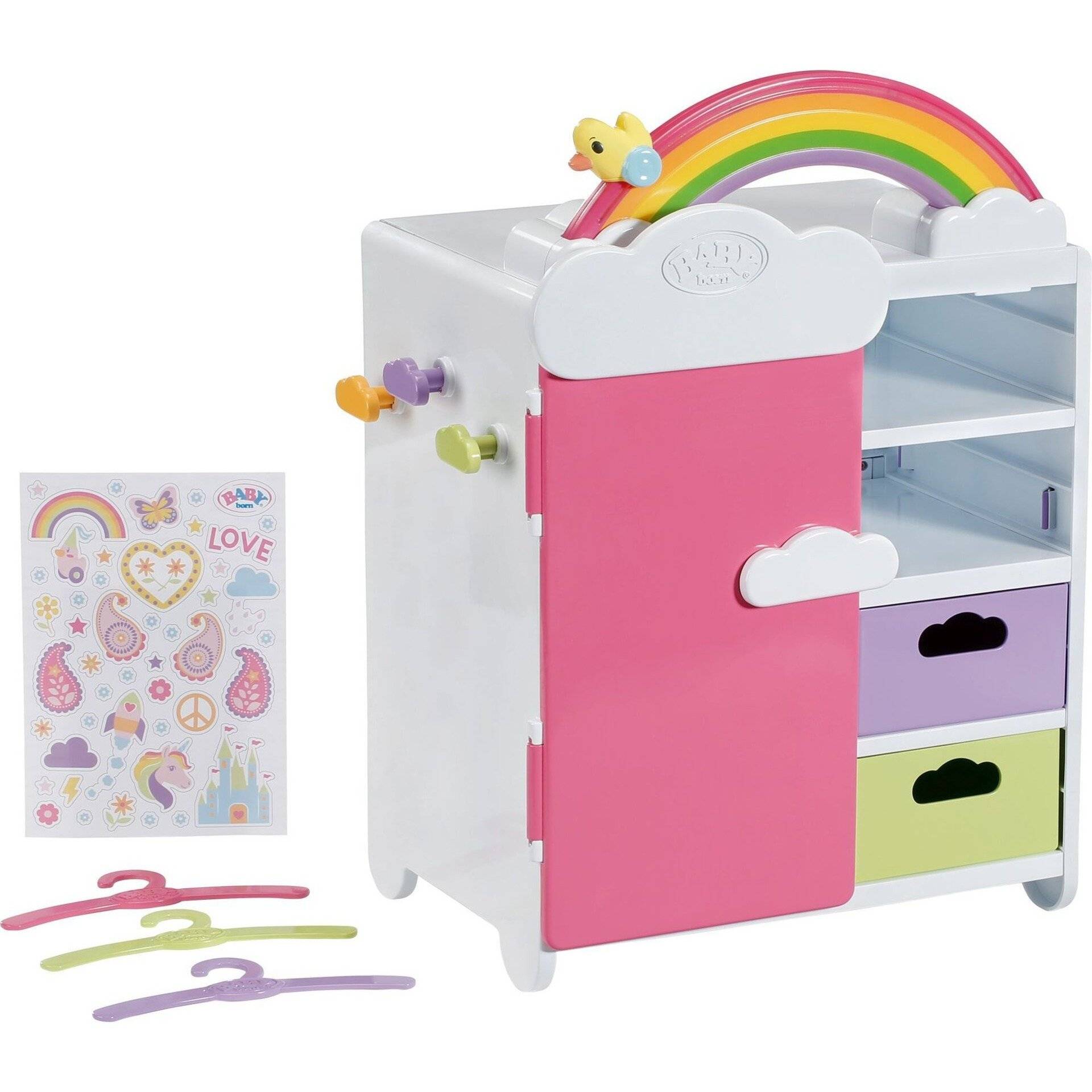 BABY born® Regenbogen Schrank, Puppenmöbel von Zapf Creation