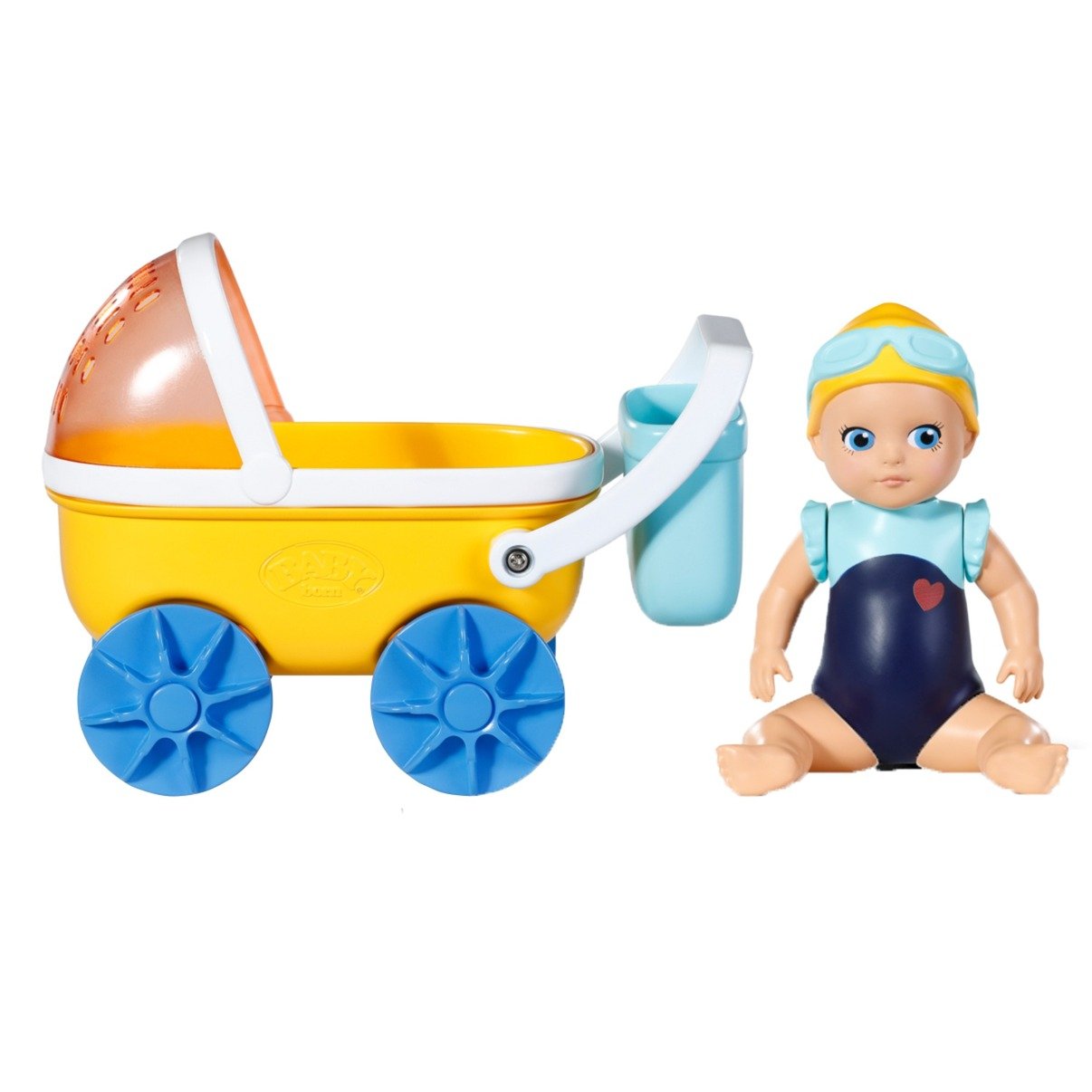 BABY born® Splish Slpash Kinderwagen mit Emma, Spielfigur von Zapf Creation