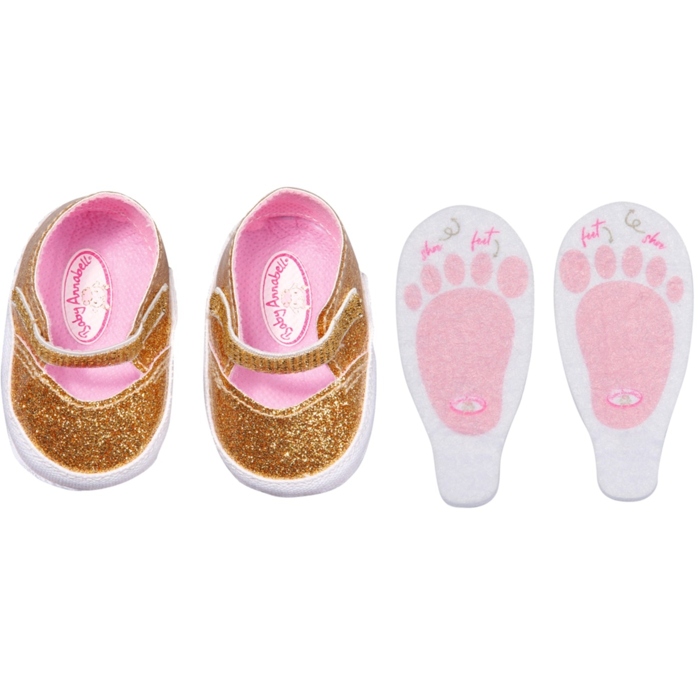 Baby Annabell® Schuhe Gold + Einlegesohlen, Puppenzubehör von Zapf Creation