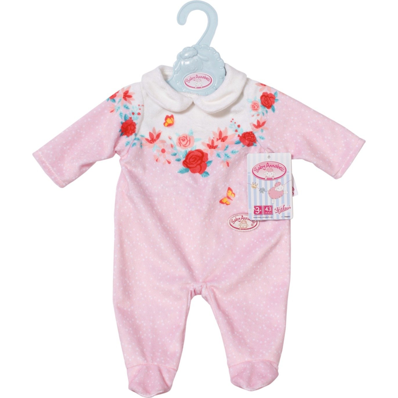 Baby Annabell® Strampler rosa Blumen 43cm, Puppenzubehör von Zapf Creation