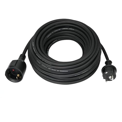5 Meter Schwarze Verlängerung mit einem Querschnitt von 3 x 1,5 mm. Ideal für Verschiedene elektrische Anwendungen. Modell 0100048. von Zarivy